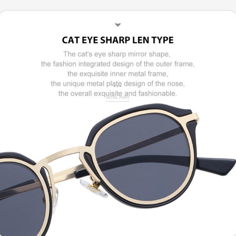 Small Frame Oval Retro Sunglasses Ins Hot Style Women Sunglasses High-End Fashion Lady Sun Glasses Luxury Design Eyewear