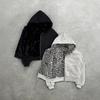 VAYLA Ny tosidig klesplagg Harajuku Retro Leopardtrykk Fasjonabel Løs Glidelåshettgenser Menn Street Hip-hop Casual Genser