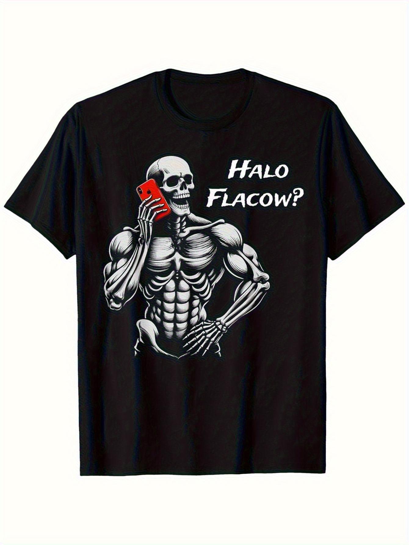 Calacas Chidas Funny Sarcastic Mexican Skull Halo Flacow? Gym Humor T-shirt - 100% Cotton XL