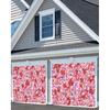 Flower Garage Door Decoration Flowers Wall Pink Rose Floral Spring Garage Door Banner Cover Pictures Newborn Wedding Bridal Shower Birthday Party