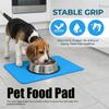 Durable Food-grade Pet Mat Non-slip Waterproof Pet Feeding Mat Anti-spill Oversized Silicone Mat Indoor