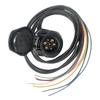 For European Compatible 12V Trailer Wire 2 Meter 7 Core Towing Coiled Wiring For Commercial Vehicle Camper Car Accessories