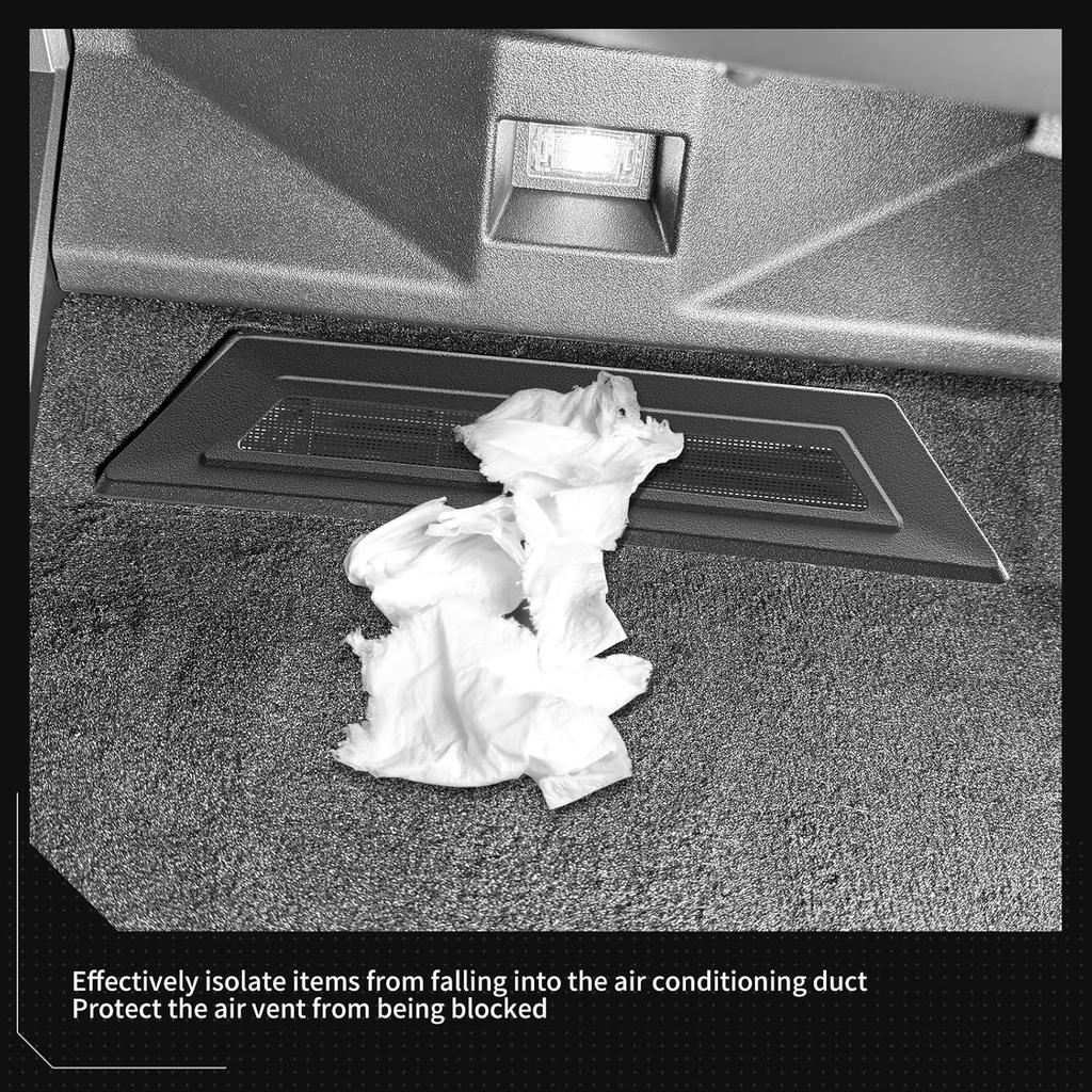 LUCKEASY 2Pcs Backseat Air Vent Cover for Tesla Cybertruck 2024 2025 2026 Air Flow Vent Grille Protection Rear Seat Floor Air Condition Outlet for