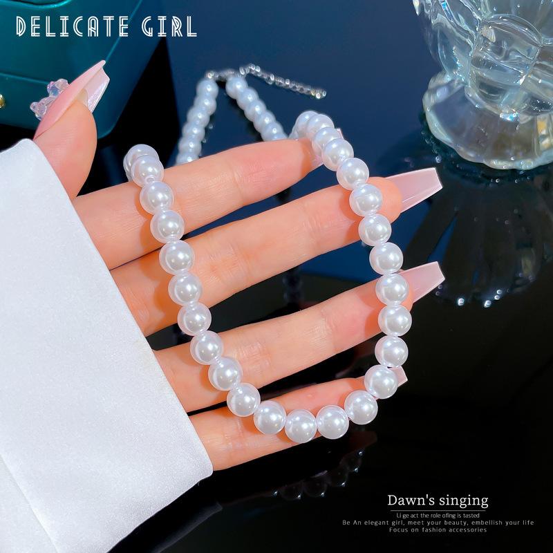 Geometric Popular Elements Luxury Banquet Wedding Necklace Women'S Versatile Clavicle Chain Titanium Steel