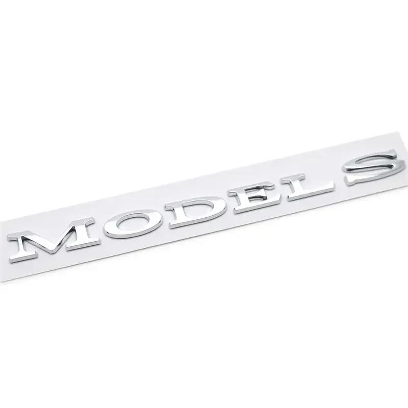 ABS Car Rear Sticker Letter Side Emblem Trunk Tail Badge for Tesla MODEL 3 MODEL S MODEL X Exterior Accessories
