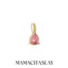 MamacitaSlay 316L Stainless Steel Zircon December Birthstone Charms Earrings Necklaces Bracelets DIY Pendant Waterproof Jewelry