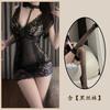 Sexy Underwear Pure Desire Perspective Mesh Lace Suspender Nightdress Sexy Inner Strap Deep V Nightdress