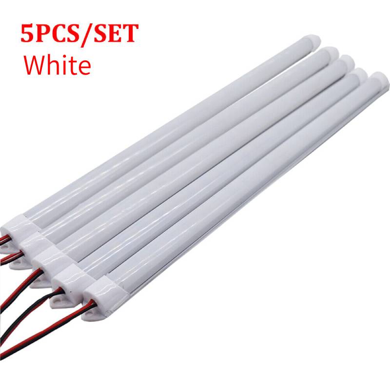 

Светодиодная лента 5 шт. Световая трубка Автомобильная фургонная световая полоса Автодом Лампа 12 В Световая панель Milk white