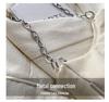 2024 Women's Solid Color Bow Underarm Bag - Fashionable Dumpling Style