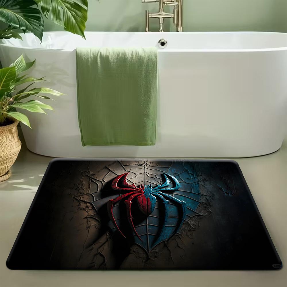 1pc Marvel Spider for Man Doormat for Entryway/Living Room/Bedroom, Superhero Themed Floor Mat, Ideal Gift for Marvel Fans, Ho