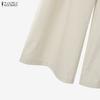 ZANZEA Women Sleeveless Vest Tops and Wide Leg Pants Casual Two Piece Suit Sets