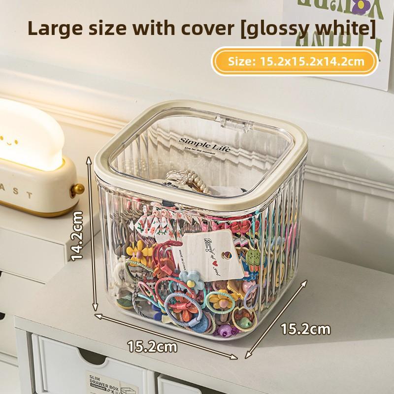 Kinder Haarschmuck Schreibtisch Große Kapazität Abgedeckte Schmuckaufbewahrungsbox