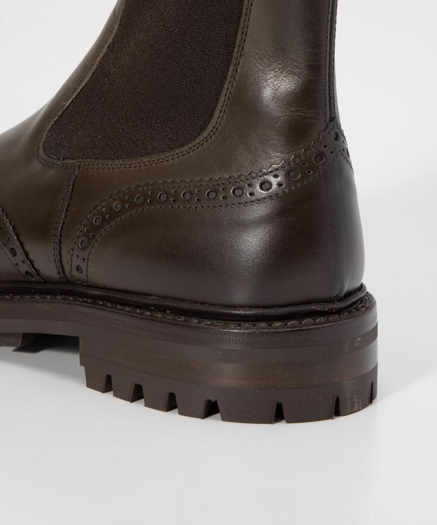 2754 Henry Epresso Burnished Commando Sole 5 Fit Boots Tricker's Men's [Used]