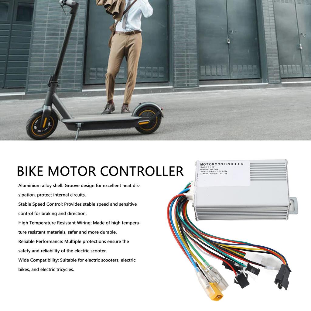 350W 36V Electric Scooter E9T Controller Aluminum Alloy Electric Bike Motor Controller Electric Tricycles Electric Controller