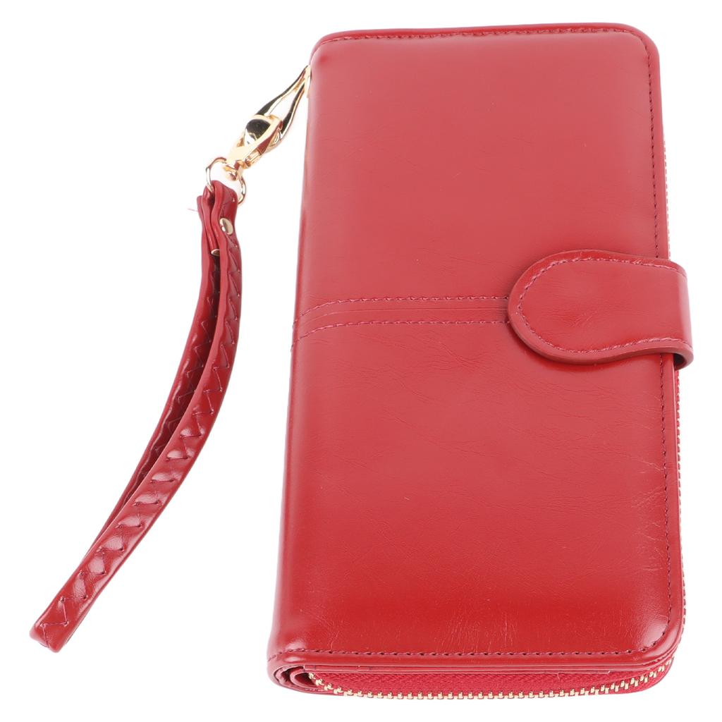 Women Long Wallet Stylish Multifunctional PU Leather Wallet Large Capacity Portable Female Wallet
