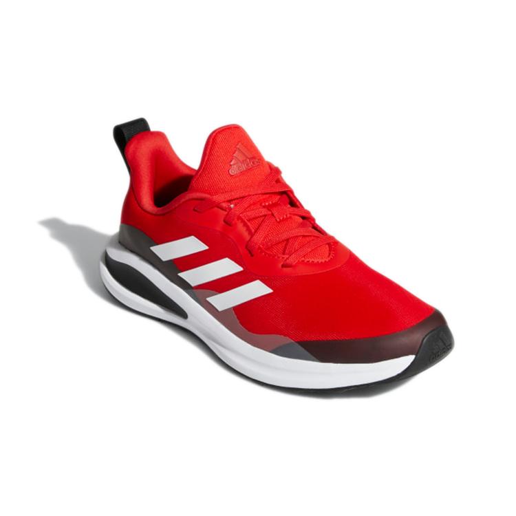 New Adidas FortaRun J Lace Running J Low Top Sports Casual Shoes Red Black Kids' GY2745