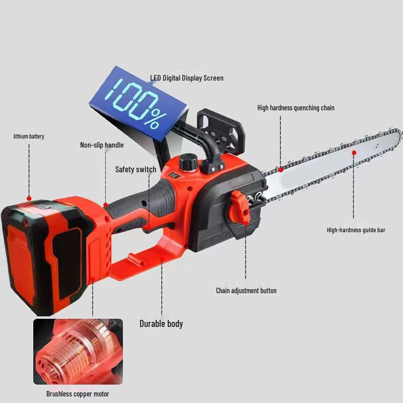 Rechargeable 12-inch Cordless Chainsaw