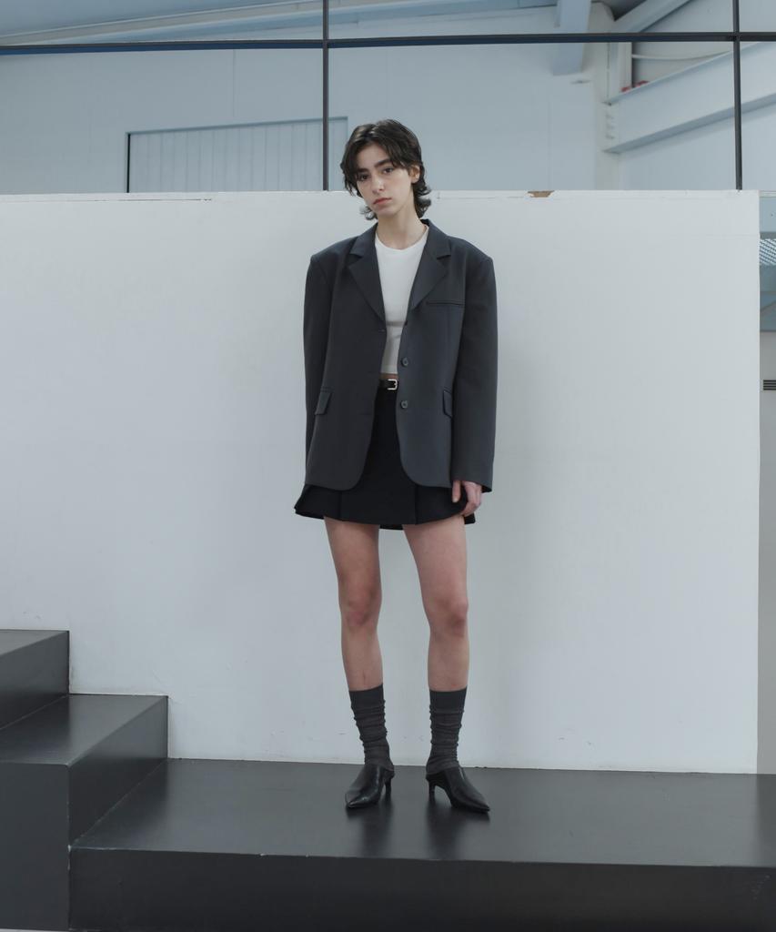 Denoah Sally Oversized Blazer (Charcoal)