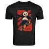 Skateboarding Panda Street Style Graphic T Shirt Cool Animal Tee