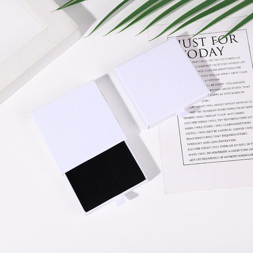 Drawer Paper Jewelry Box for Earrings Ring Pendant Bracelet Necklace Storage Display Case Portable Jewelry Packaging Box