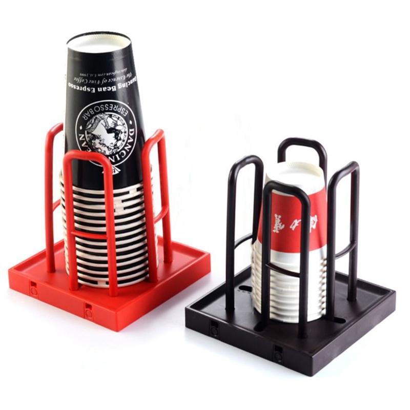 Space Saving Paper Cup Dispenser Cup Organizer for Neatly Organizing Cups Simple Cup Display Stand Holder
