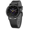 BRAUN Solar Watch for and Black Leather Strap with Black BN0301BKBKG Men, Women, Unisex, Case,