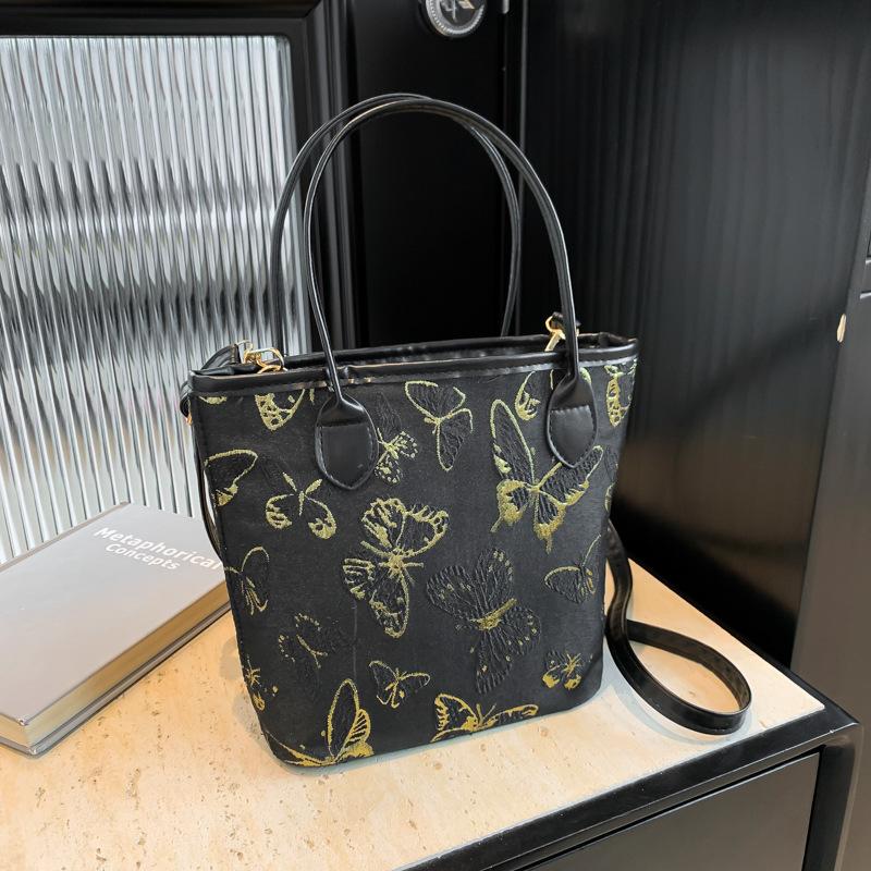 High-value National Style Bucket Bag Women's 2025 New Versatile New Chinese Style Foreign Style Shoulder Messenger Bag