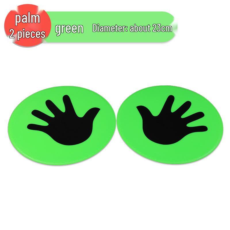 23cm Runde Sensorische Trainingsmatte für den Kindergarten - Lustige Flache Markierscheibe für Handflächen & Fußsohlen