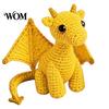 Handmade Dragon Decor Crochet Doll with Card, Emotional Support Decor, Desk Mini Knitting Ornament, Inspirational Gifts for Family Friends Toy