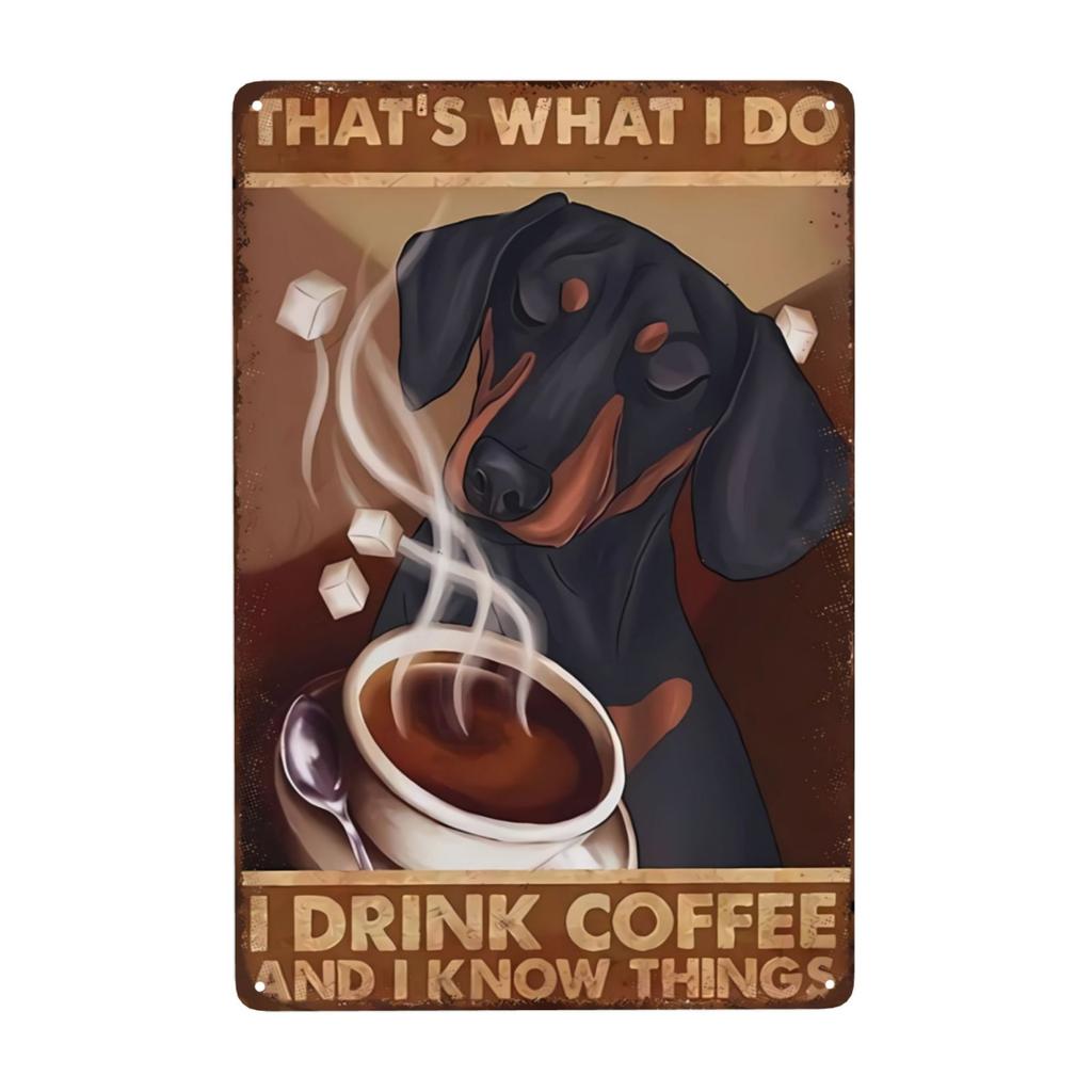 Mfoever  Coffee Metal Signs Bernese Mountain Dog Coffee Co Awaken The Senses Signs Vintage Signs for Home Cafe Kitchen X Inch