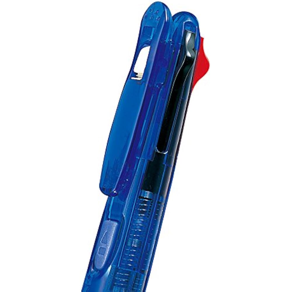 Zebra 4 Color Ballpoint Pen Clip-on G4C Transparent 10-pack B-B4A3-C