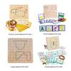 Wooden Geoboard Montessori Toy with Pattern Cards and Rubber Bands Matrix 8x8/7x7 Motor Skills Toy for Kids 3 Years Old and Up