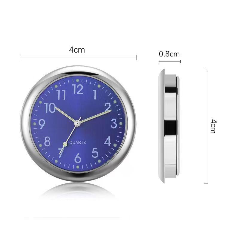 Orologio per Automobile Cruscotto Orologio per Auto Decorazione Interna Orologio Mini Portatile Decorazione Luminoso Orologio Analogico Ornamenti Per Auto