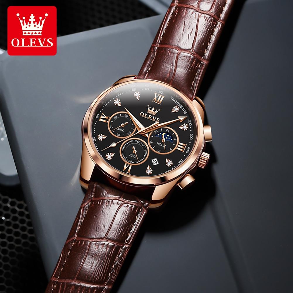 OLEVS Brand Men's Belt Multifunctional Quartz Watch 2888