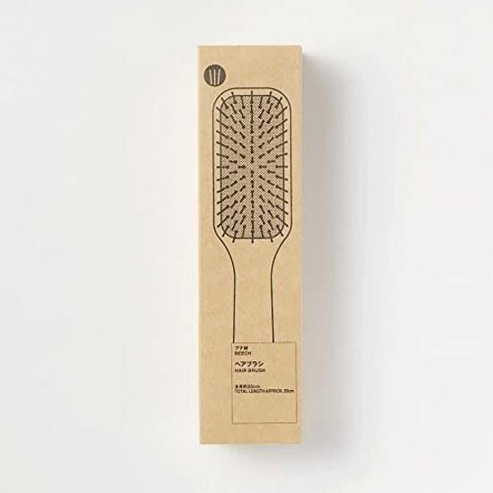 Muji Beech Wood Hair Brush Total Length 20cm