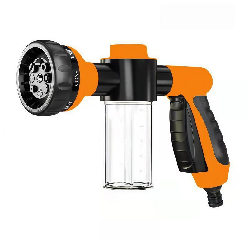 Pistolet à Eau Mousseuse Automatique Haute Pression avec Buse à Jet à 3 Niveaux Lave-Auto Outil Portable
