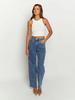 European & American Beaded Frayed Wide-Leg Cowboy Pants