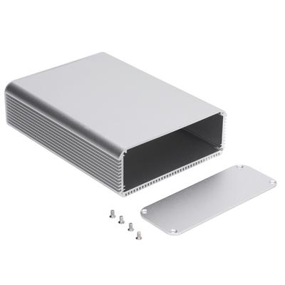 Scatola Elettrica in Lega di Alluminio Scatola di Giunzione Contenitore Integrato 45x120x160mm Argento Opaco