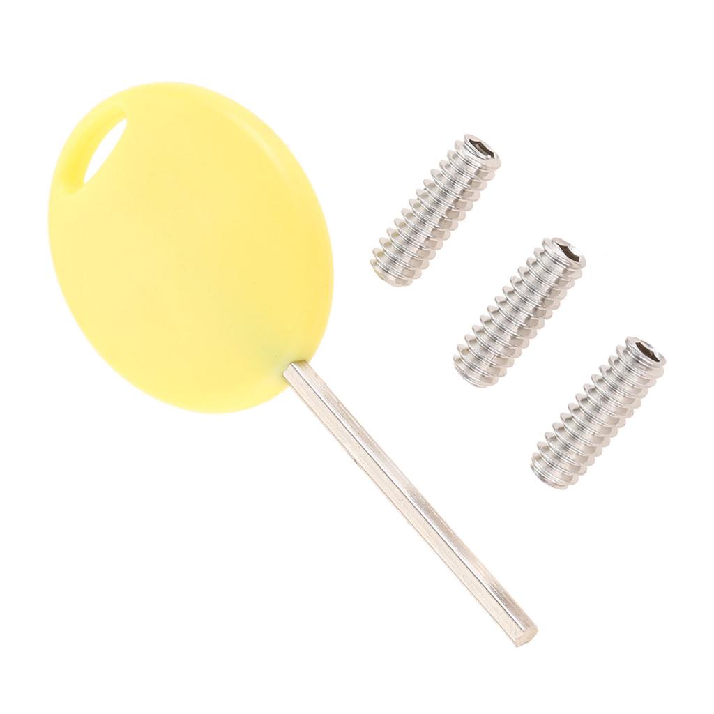 Longboards Surfing Board Fin Key & Screws Replacement Surfboard Fin Hexagon Key for Surfing Board Accessory Easy to Use