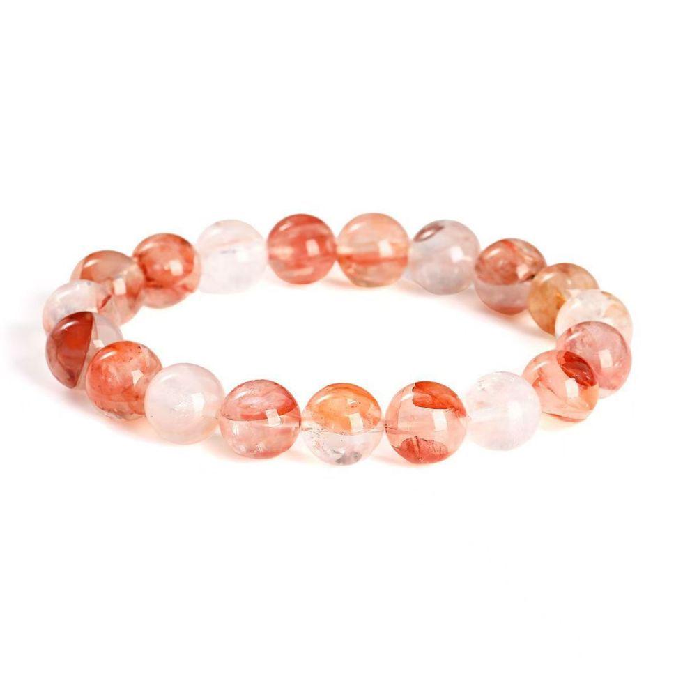 Women's Two-Color Koi Flower Crystal Bead Bracelet - High Quality Accessory