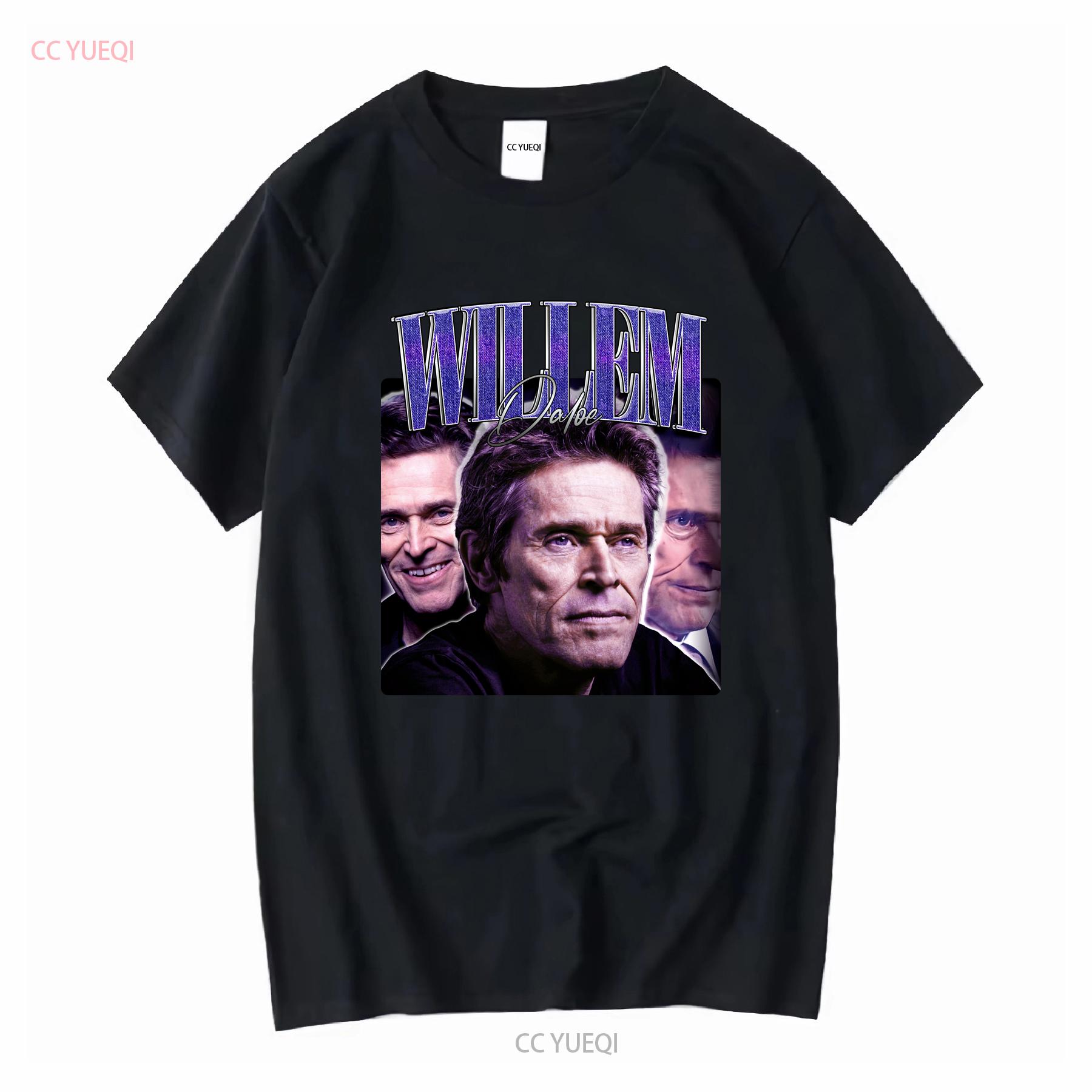 

WILLEM DAFOE TEES Vintage T Shirt 90s Merch Retro Fans Funny long or short sleeves vintage Washed Breathable Unisex Stylish 4XL