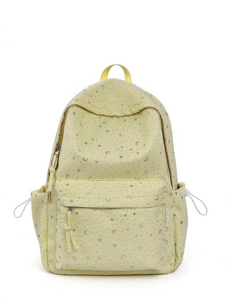 Schoolbag Japanese College Style, Large Capacity, High Value, Cute Stars, Junior High School Students, Schoolbags, Commuting Backpacks, Women