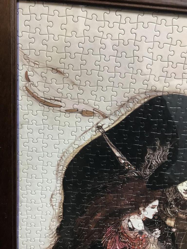 [USED] Yoshitaka Amano Hunter Phantom Jigsaw Puzzle Finished 1000 Pieces