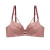 Show big, gather small breasts, close secondary breasts to prevent sagging, advanced sense, sexy, pure desire plaid seamless bra cover
