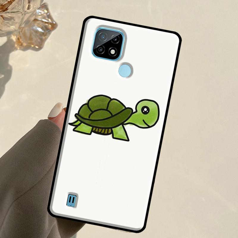Cartoon Turtle For Realme 13 11 10 12 14 Pro Plus GT 5 6 6T GT7 Pro C67 C61 C53 C51 C21Y C25S C75 C55 Case