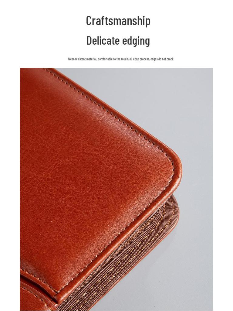 A4 Business Folder with Calculator and Zipper - Sales Manager's Document File Folder