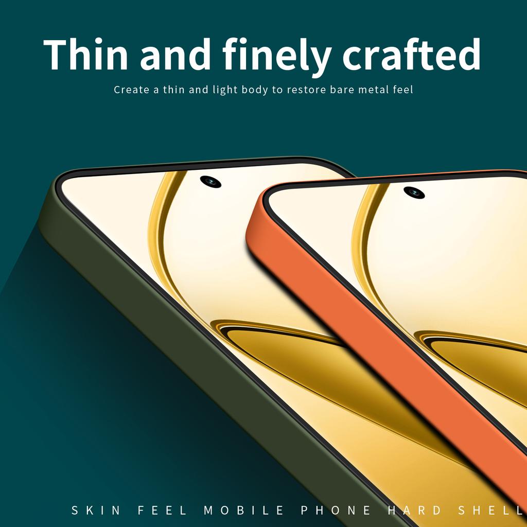 MOFI JK Qin Series For Realme 12 Pro 5G/12 Pro+ 5G Case TPU+Acrylic Skin-touch Phone Cover