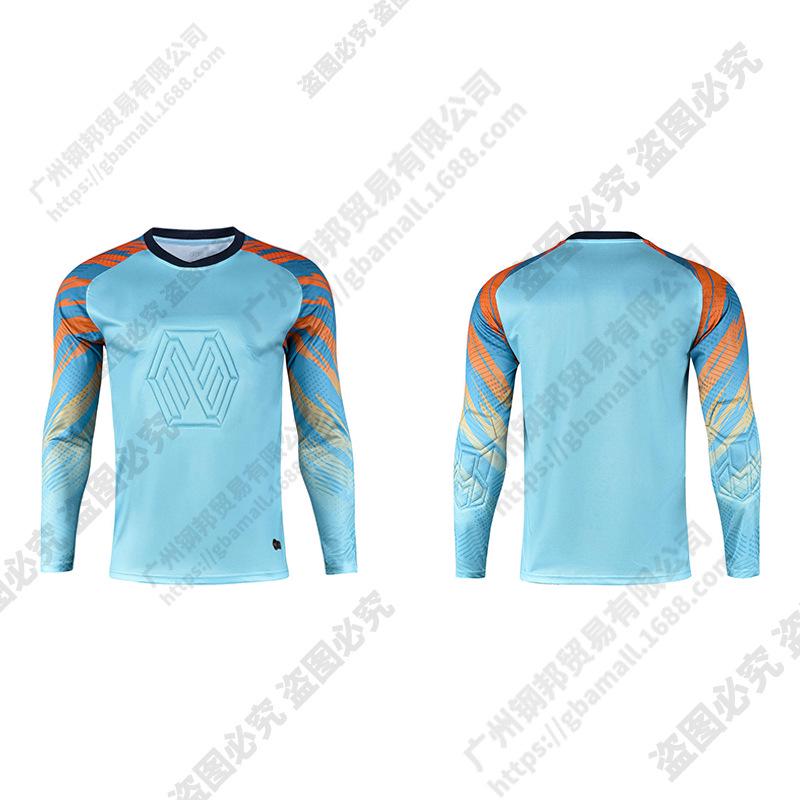 Unisex Long Sleeve Goalkeeper Kit: Protective Jersey & Pants for Training and Competition