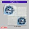 20pcs Disposable Napkins with Christmas Wreath Pattern Print for Wedding,Parties,and Daily Use for Thanksgiving Fall Christmas Table Decoration