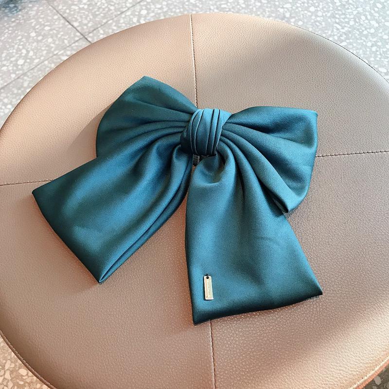 Large Fabric Bow Hair Clip - Korean Fairy Style Ponytail & Top Clip